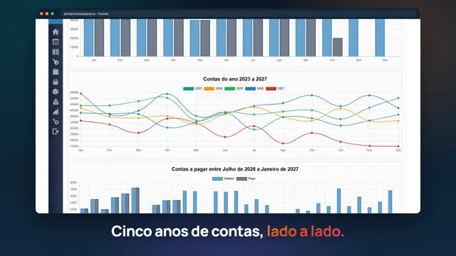 Tela do sistema Contas a pagar